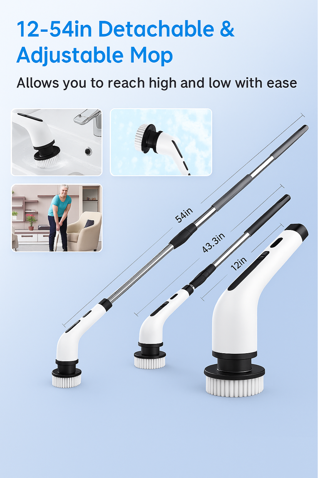9 in 1 Electric Spin Scrubber