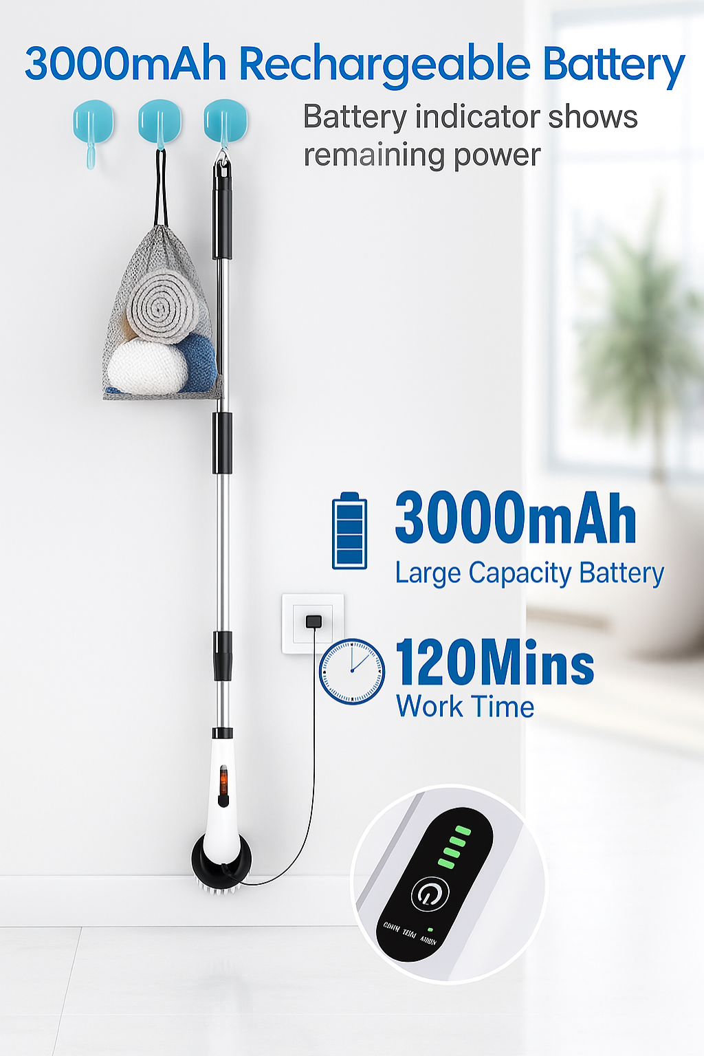 9 in 1 Electric Spin Scrubber