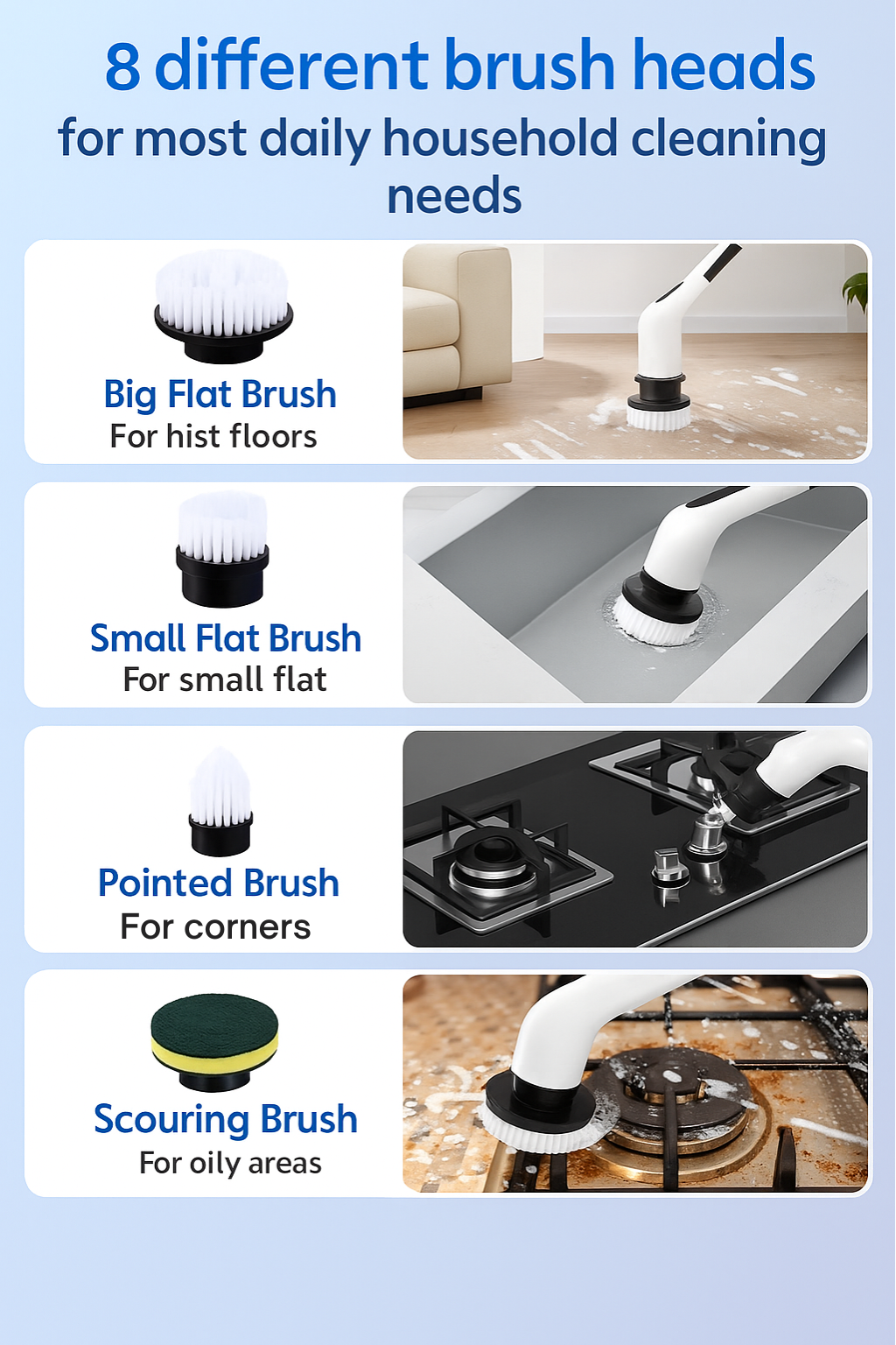 9 in 1 Electric Spin Scrubber