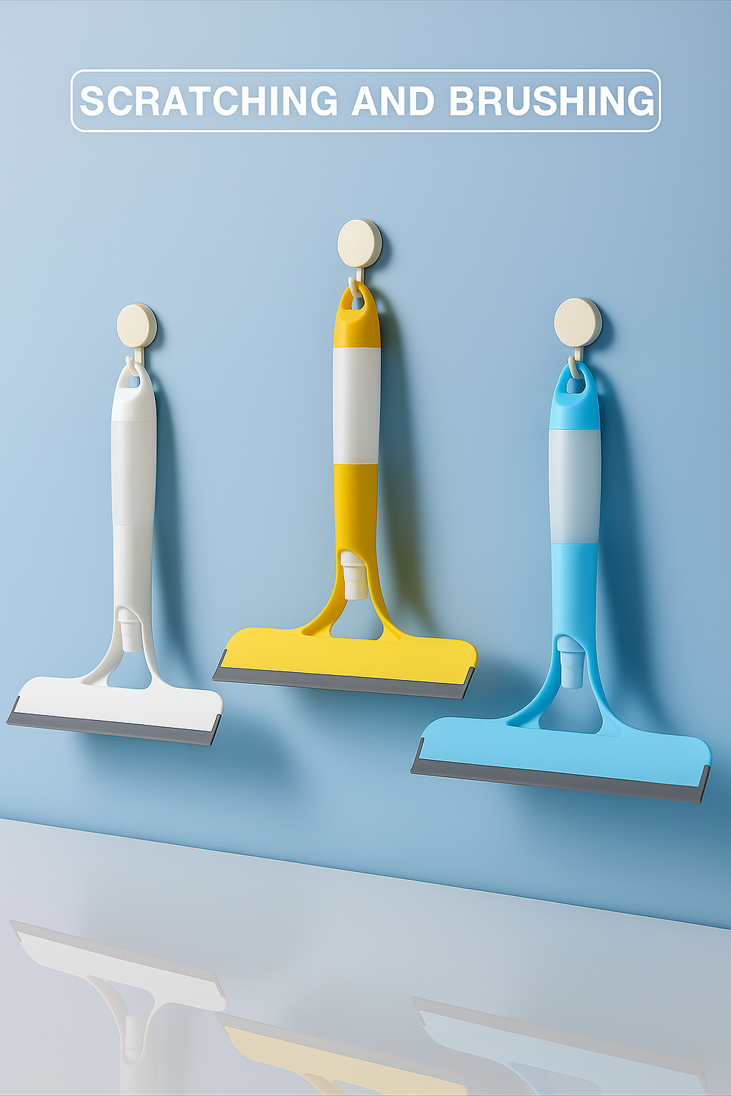 3 in 1 Glass Cleaning Wiper with Spray Bottle