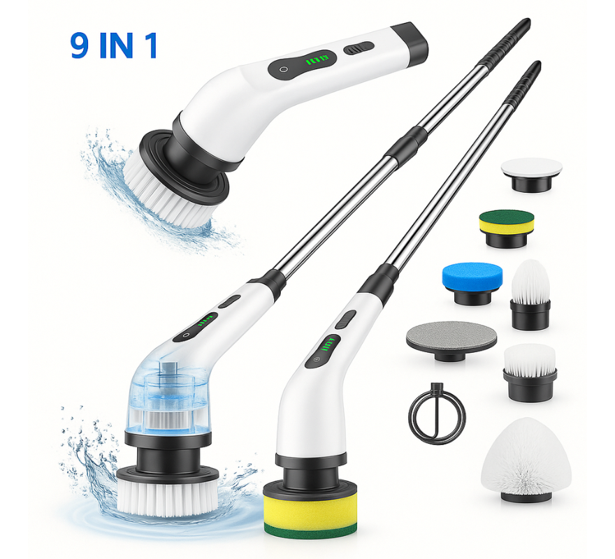 9 in 1 Electric Spin Scrubber