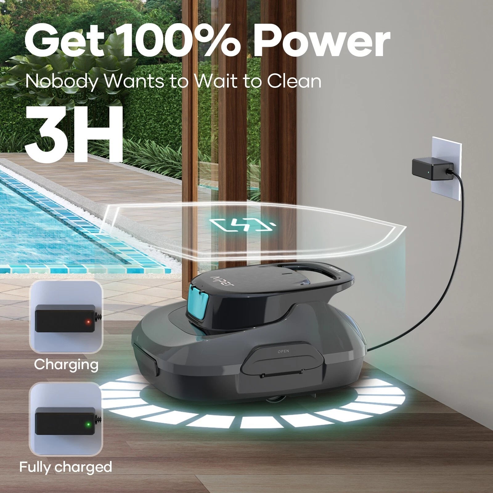 AIPER Cordless Robotic Automatic Pool Cleaner